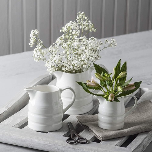 Churn jug white porcelain - churn,