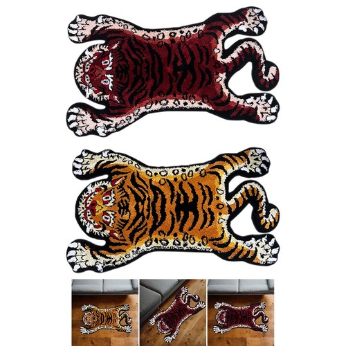Tiger rug animal shaped - rug,