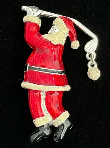 Vintage golfer santa - santa, claus