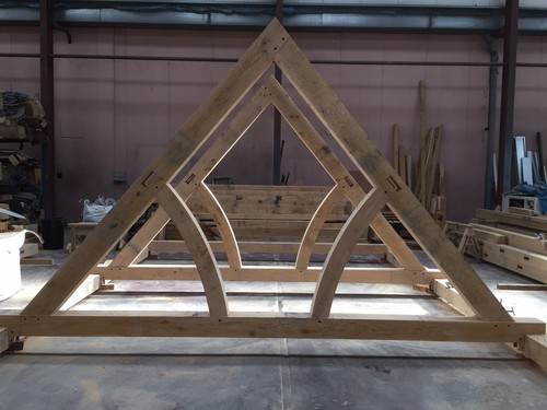 Green oak trusses structural - -,