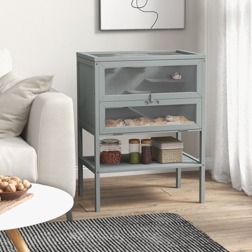 Wooden hamster cage shelf - hamster, w/