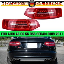 Set For Audi A6 C6 Saloon 2009-2011 4pcs LED Tail Light Rear Brake Lamp