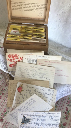 Vintage recipes handwritten - vintage,