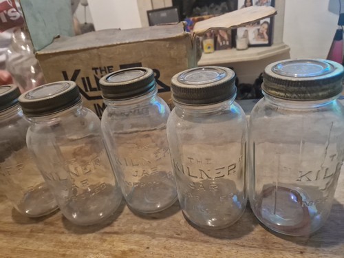 Vintage set kilner jars - of, 6