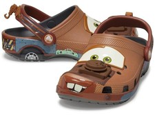 Pantofole Ciabatte Crocs Saetta Lightning McQueen Tow Mater Cricchetto