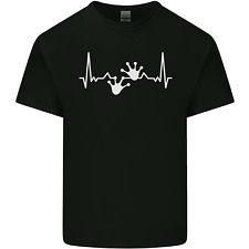 Lizard ECG Gekko Pulse Iguana Gecko Mens Cotton T-Shirt Tee Top