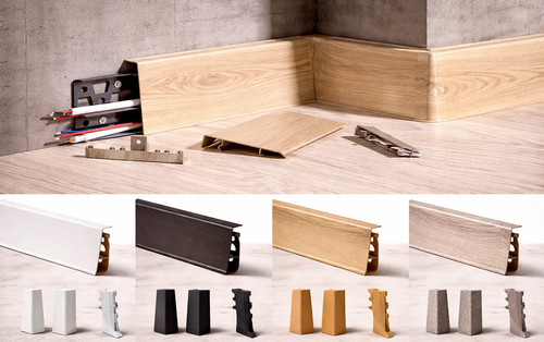 Plastic skirting board cezar - plastic,