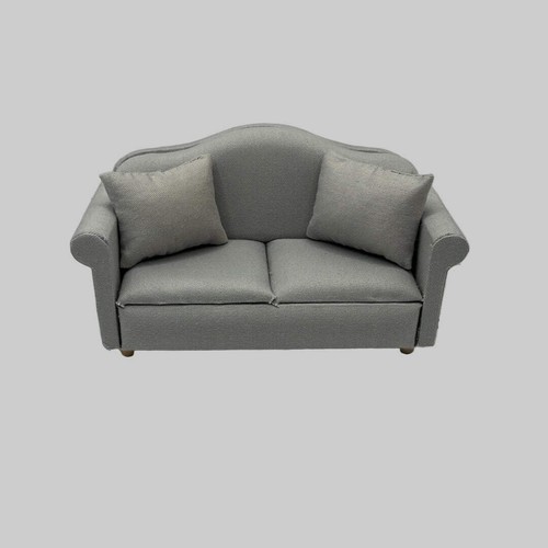 Dolls house grey sofa - dolls,
