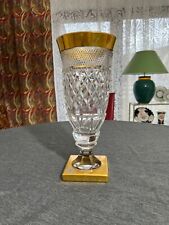 Crystal Magnificent Vase Josephinenhütte Germany Circa 1930 Brilliant Cut 36cm Tall