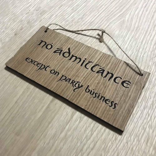 Lasercut wooden sign lotr - sign.,
