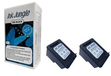 2x Refilled 305 Black Ink