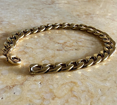 Gold plated metal - gold, link