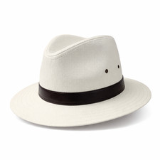 Mens Cotton Fedora Panama Sun