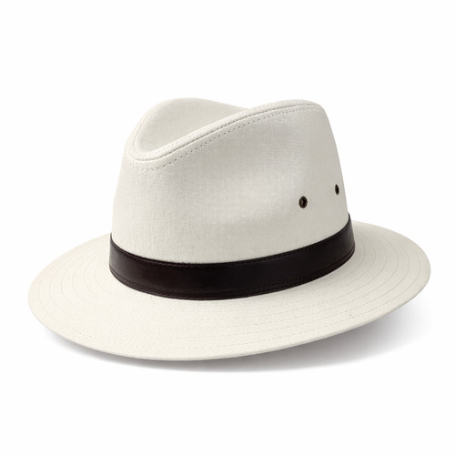Mens cotton fedora - fedora, sun