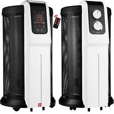 Cylindrical Mica Electric Heater 360° Surround Heating 2200W 3 Heat Settings