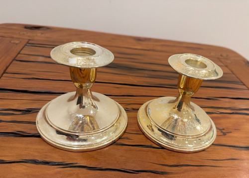 Pair silver plated - of,