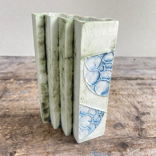 Small carn pottery stepped - pottery,