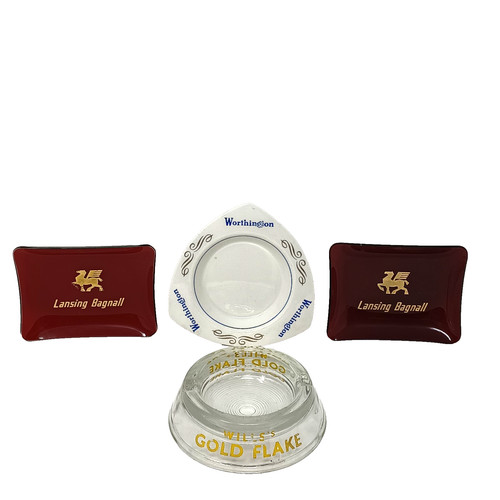Vintage advertising ashtrays - advertising,