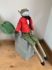 Felt Fox Shelf Sitter Large 50cm Dapper Bow Tie Novelty