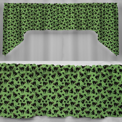 Halloween cats swags valances - cats,