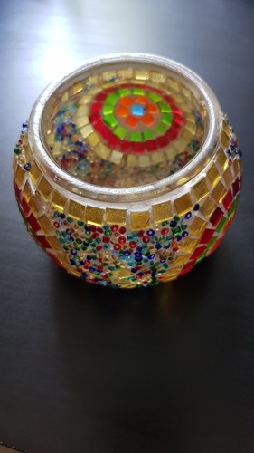 Glass mosaic colourful tea - glass,