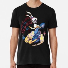 Ogri Kickstart Old Dog Classic Comic Biker T-Shirt M-3XL Premium Design