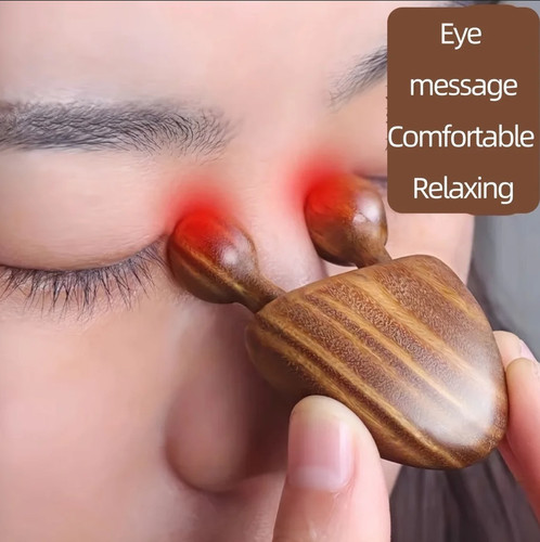 1pc sandalwood face massager - sandalwood,