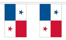 Panama Flag Bunting - 3m 6m 9m Metre Length 10 20 30 Flags - Polyester 