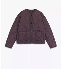 Zara quilted jacket with patch