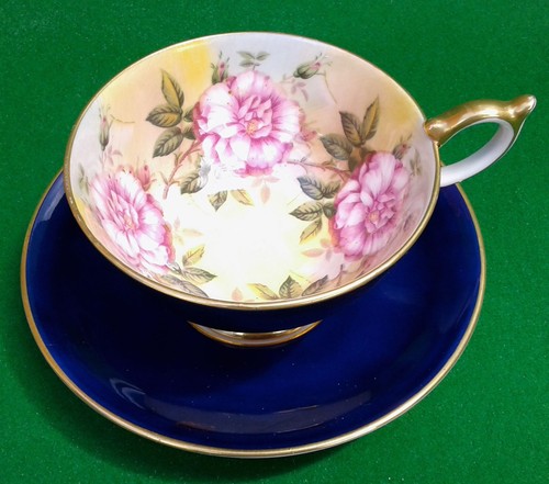 Aynsley pink cabbage roses - pink,