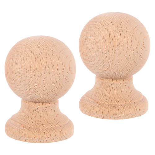 Pcs wood carved finials - 2,