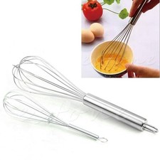 Stainless Steel Hand Whisk Egg Cream Mixer Stirrer Sauce Beater New