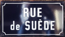 Old vintage blue French enamel