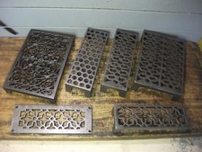 Quality Cast Iron air Brick Vent Victorian - ornate - metric - honeycomb - cover