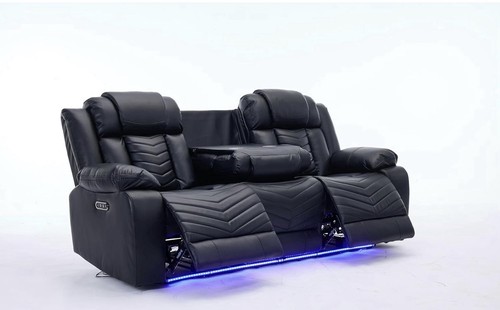 Leather electric recliner - leather,
