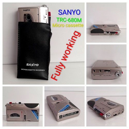 Sanyo trc 680m microcassette - sanyo, trc-680m