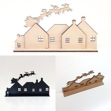 Flying Santa Reindeer Sleigh