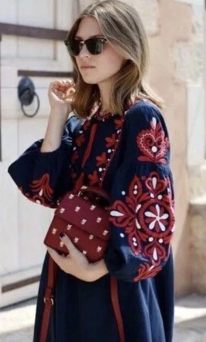 Zara embroidered floral - embroidered,