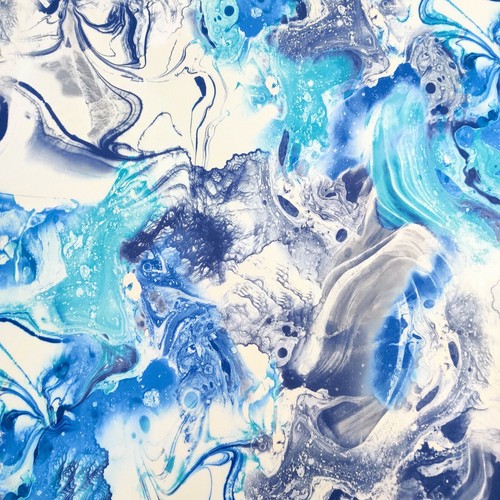 Blue tie dye marble - blue,