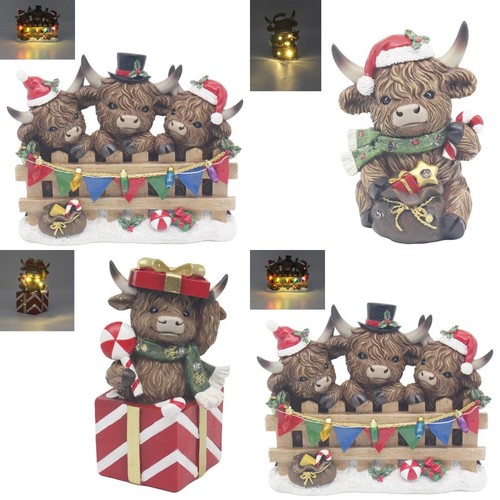 Christmas highland cow - christmas,