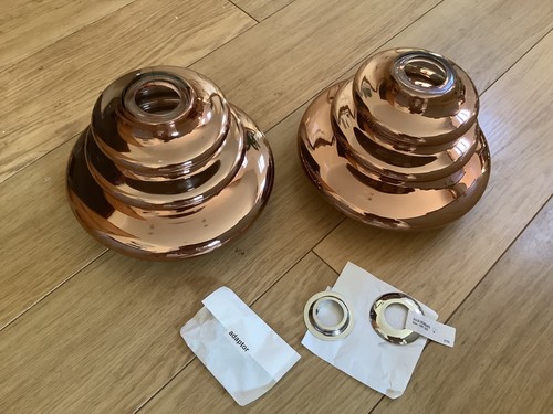 Pair retro glass copper - retro,