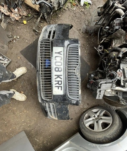 Skoda fabia front - bumper, black
