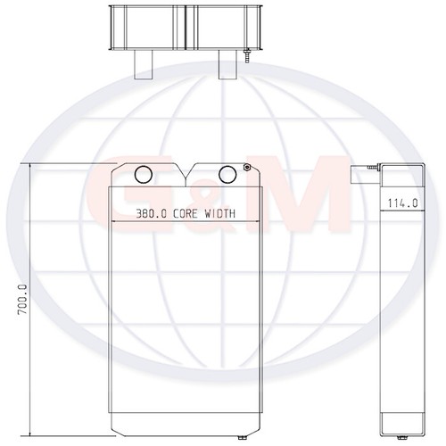 Radiator for merlo - radiator,