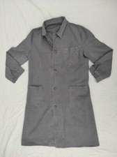 vintage East German HBT army work coat overall DDR NVA military grey jacket