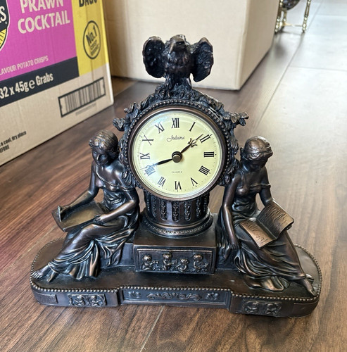 Juliana black mantel clock - juliana,