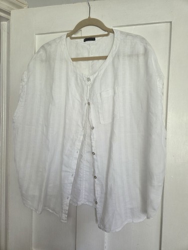 Oska linen top oversized - oska,