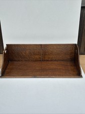 Vintage Wooden Desktop Book Trough Book Stand Rack Freestanding Book Shelf