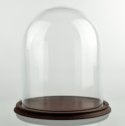 Clear circular glass dome with - circular,