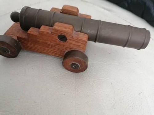 Vintage brass and wooden