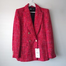 Zara Red Textured Weave Double